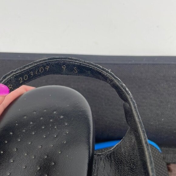 SAS Tripad Comfort Sole SUNTIMER BLACK CROC Leather Sandal Sz - Picture 3 of 8